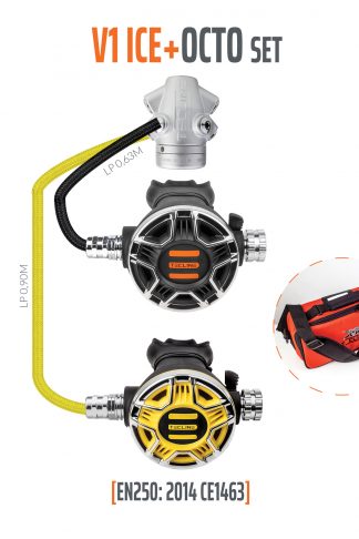 SET REGULADOR TECLINE V1 ICE con octopus - EN250:2014
